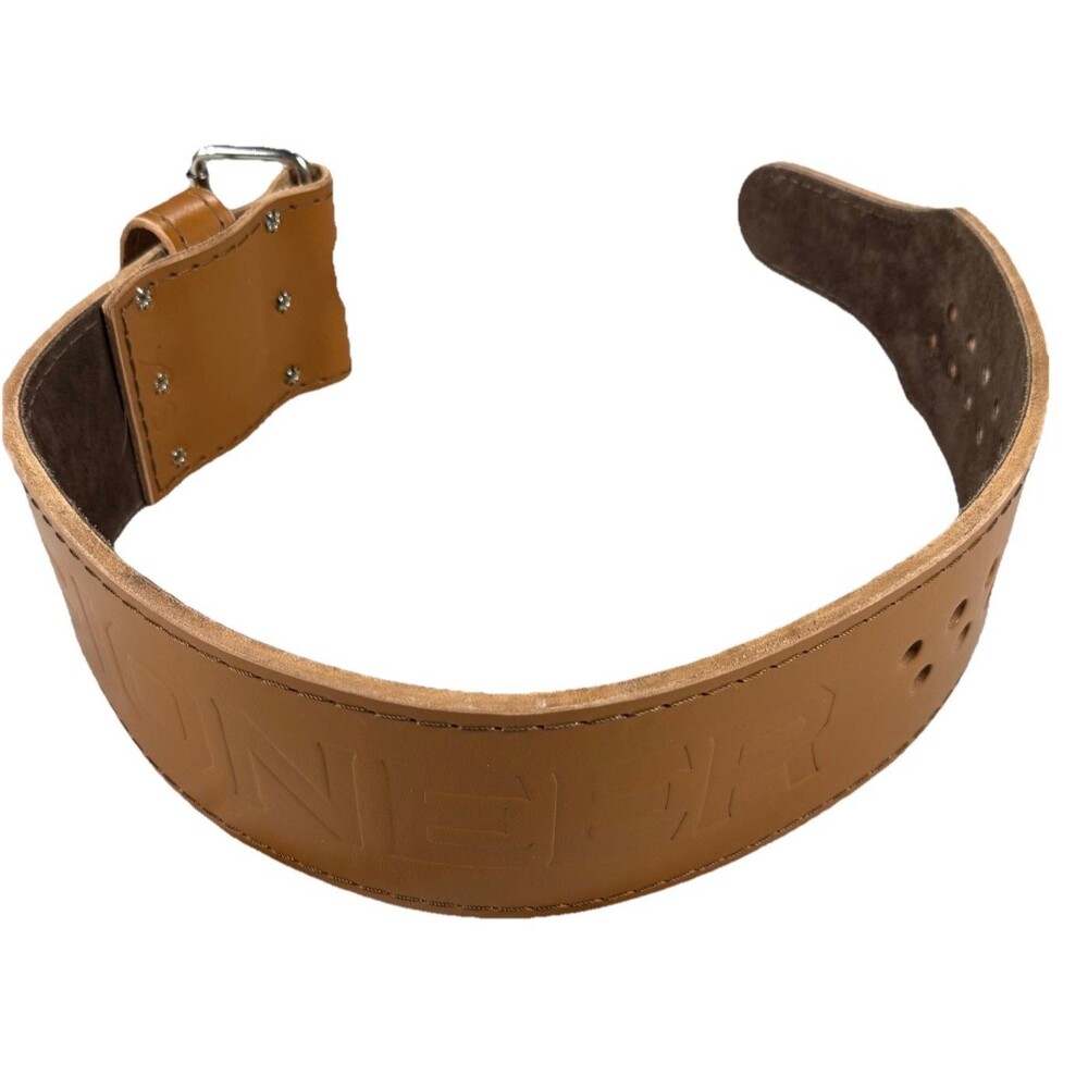 Power Leather Lever Lifting Belt Size XS End to End 39.25” Powerlifting Belt